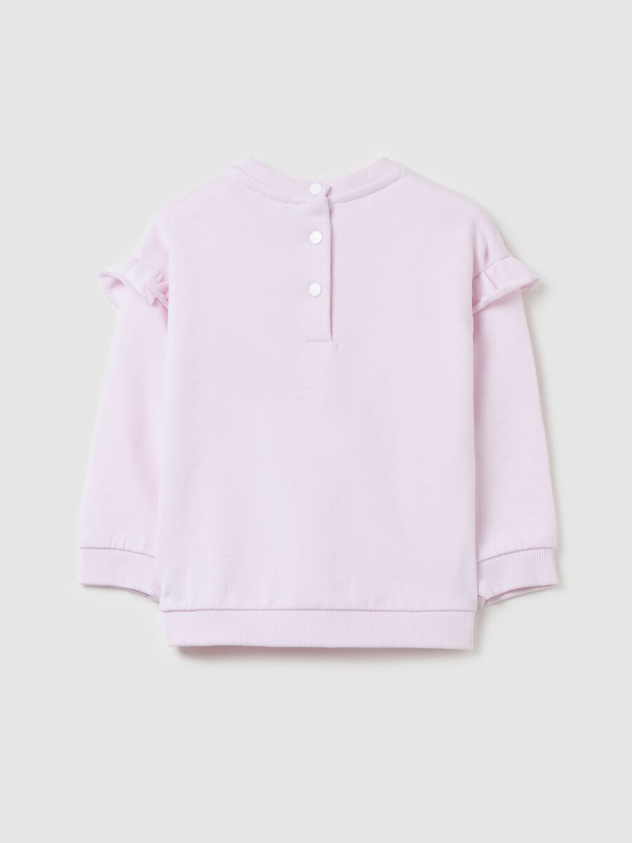 French terry sweatshirt with frills_1
