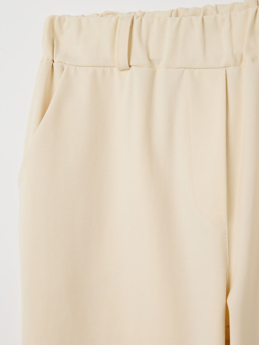 Beige regular-fit stretch trousers_5