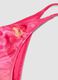 Girls&rsquo; pink floral triangle bikini in stretchy fabric_2