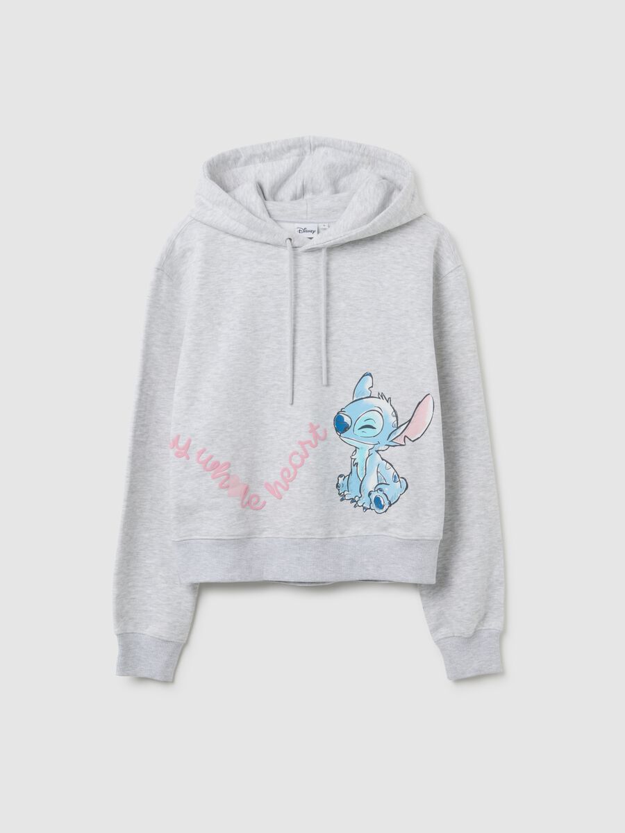 Felpa in misto cotone grigia regular fit_4