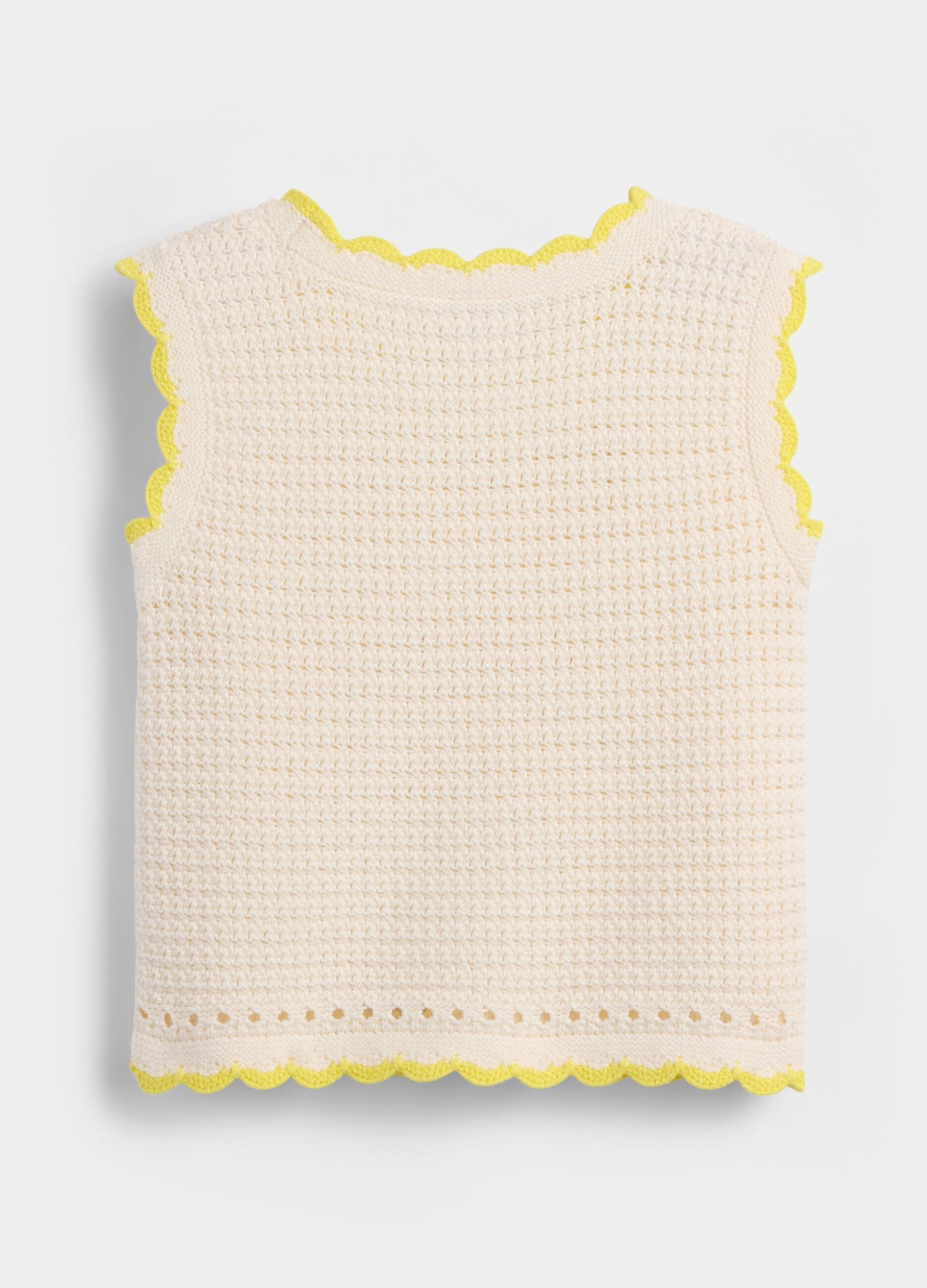 Pure cotton knit tank top