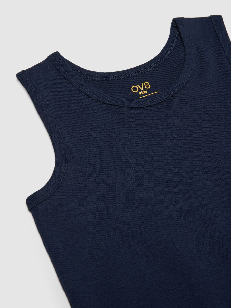 Bipack canotte in puro cotone multicolor da bambino regular fit_2