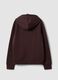 Brown cotton-blend hoodie in a regular fit_1