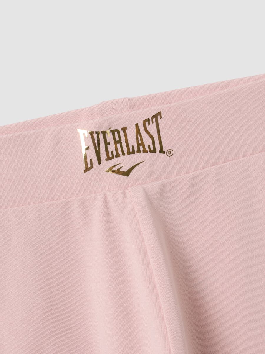 Leggings rosa in cotone elasticizzato regular fit per bambina_2
