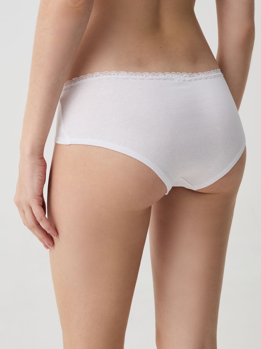 Two-pack French knickers with lace trim and pattern_2