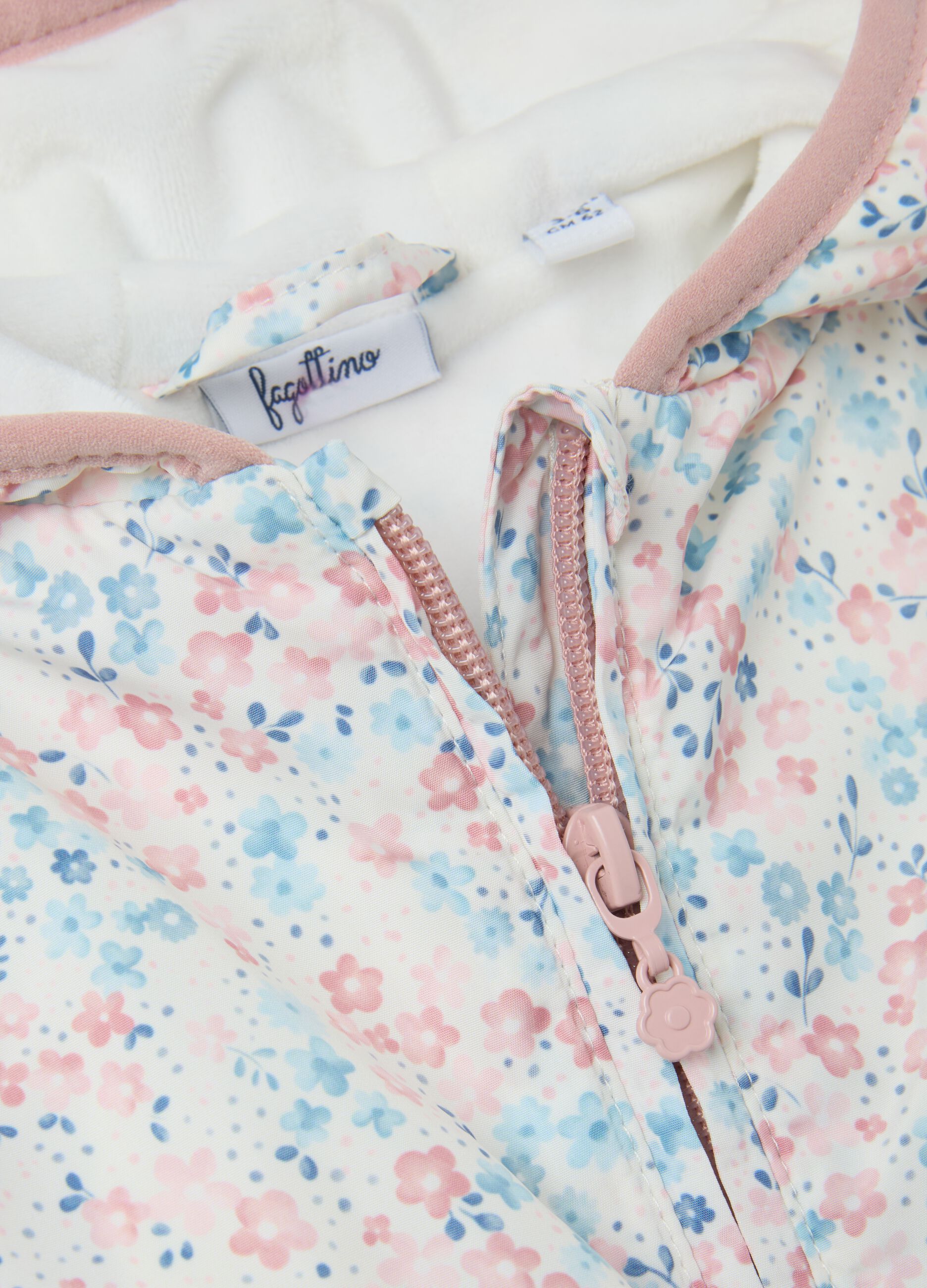 Girls' Jacket in Multicolour Fabric