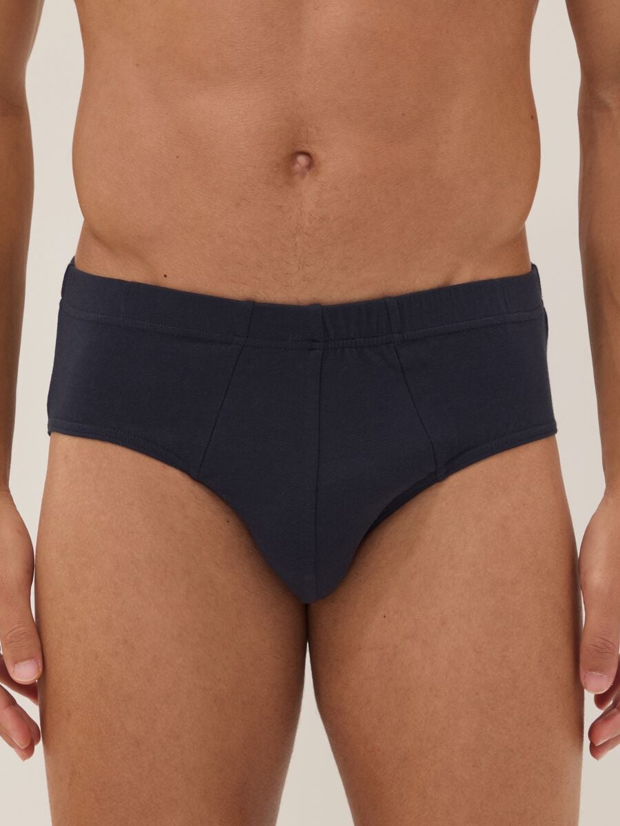 Slip blu in cotone organico_1