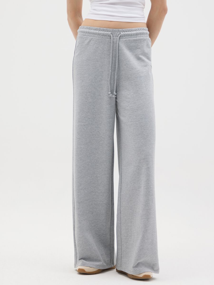 Grey pure cotton trousers regular fit_1