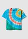Kids' Regular Fit Multicolour Tie-Dye Pure Cotton T-shirt_3