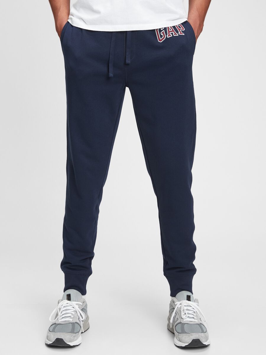 Joggers in French Terry con ricamo logo_0