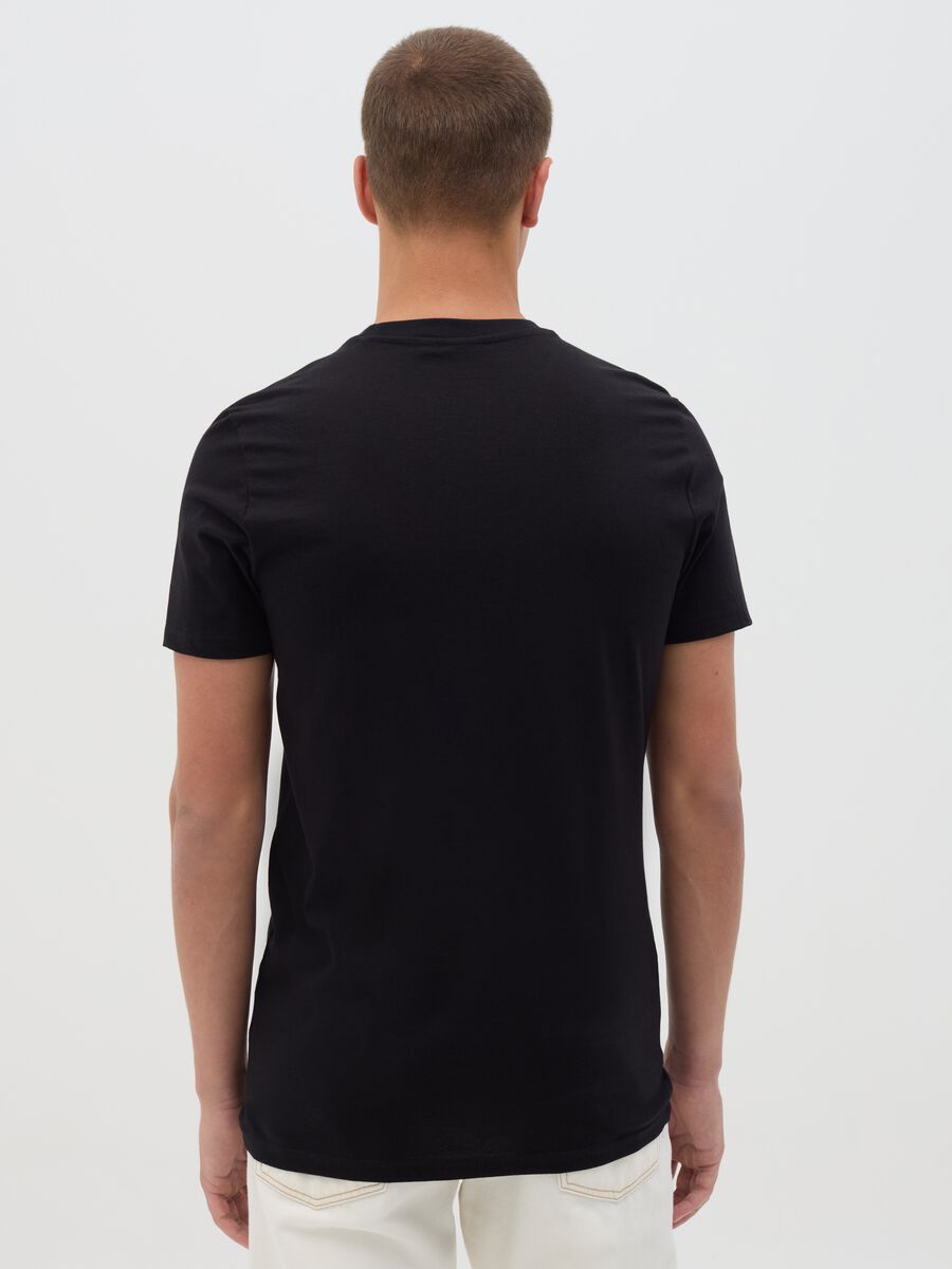 Black Super Mario Cotton T-Shirt_3