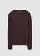 Long-sleeve brown t-shirt in stretch fabric_4