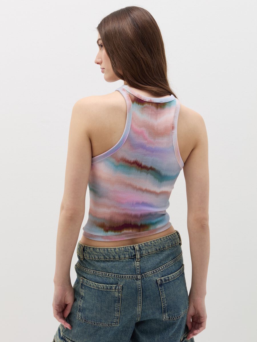 B.ANGEL X THE SEA BEYOND cropped tie-dye tank top_3