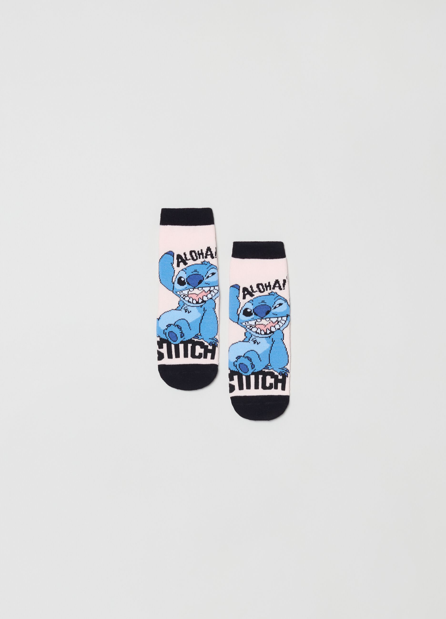 Calze antiscivolo stretch con disegno Stitch_0