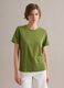 Green pure linen short-sleeve T-shirt, regular fit_2