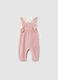 Baby girl cotton velour set in multicolour_0