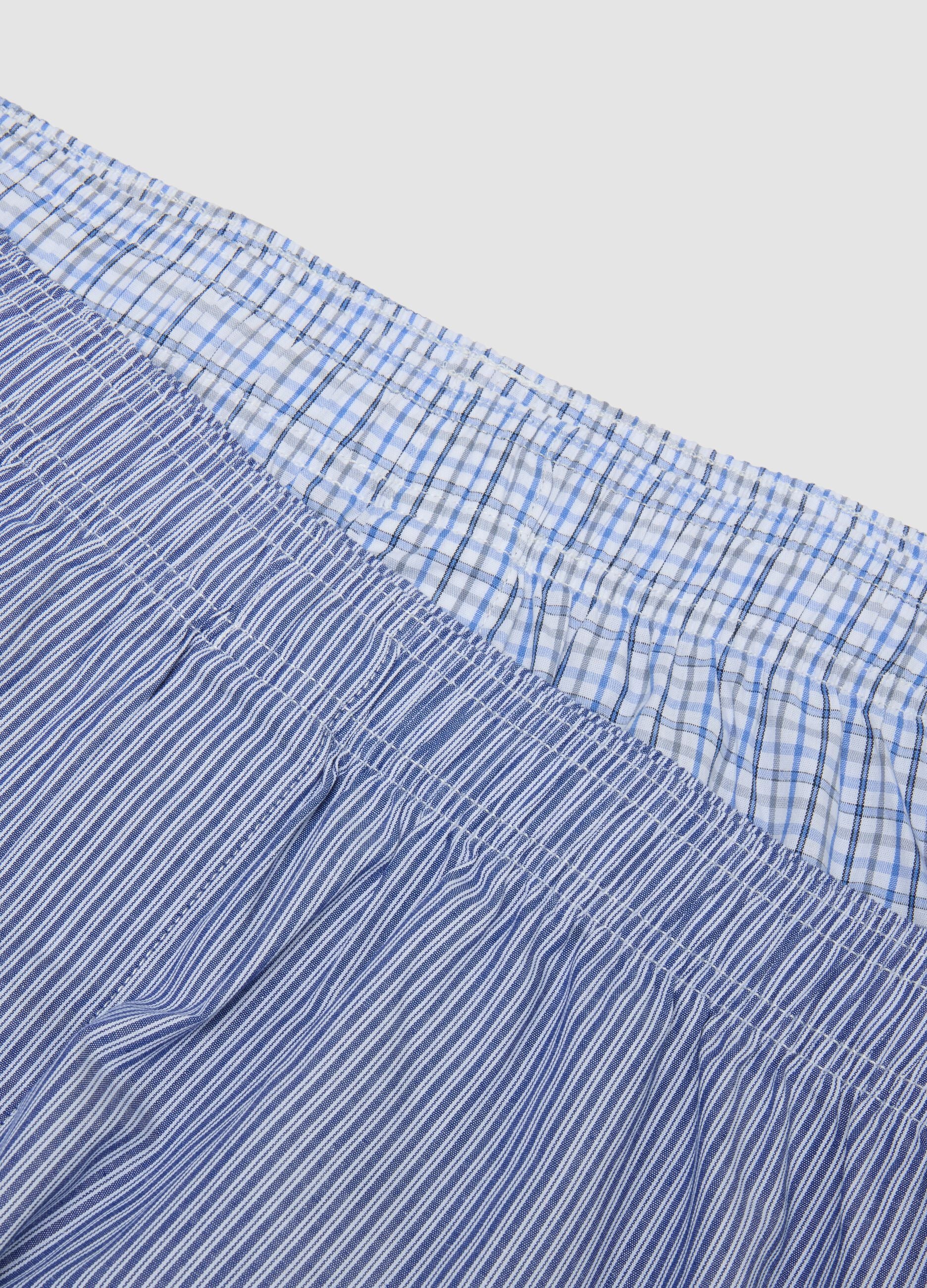 2-pack of light blue boxers in pure organic cotton