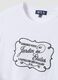 White pure cotton crew-neck T-shirt with front print, regular fit_1