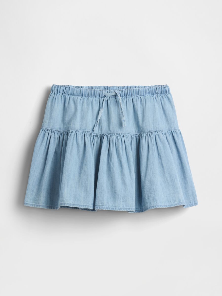 Gonna denim in puro cotone_2