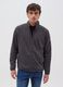 Full-zip sweatshirt in fleece with patch_1