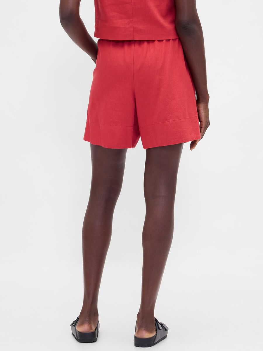 Linen and viscose blend shorts_2