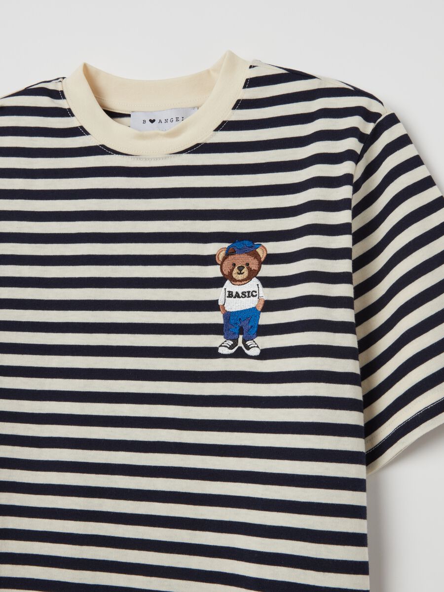 Striped T-shirt with embroidery_5