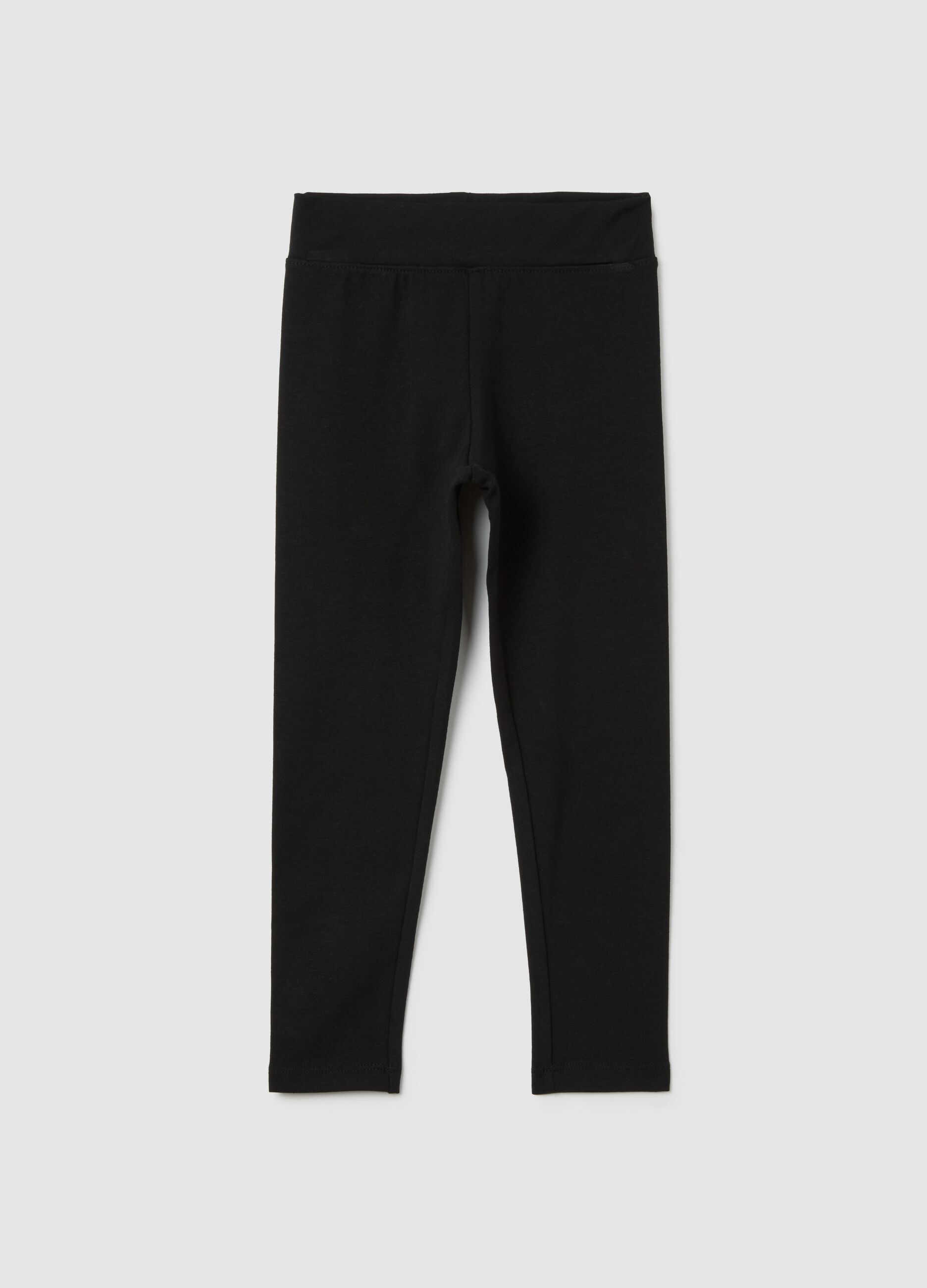 Leggings neri basic per bambina