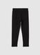 Basic Black Leggings for Girls_0