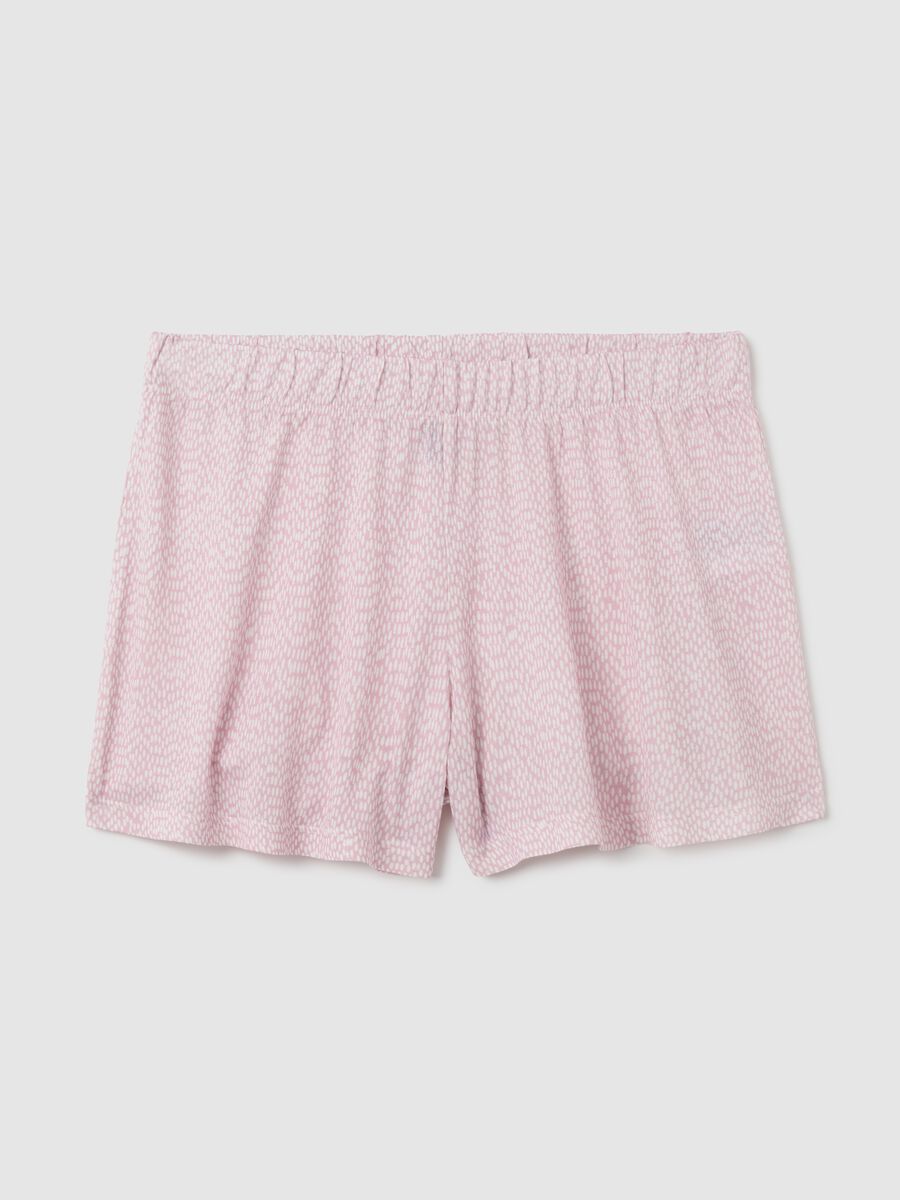 Shorts in puro viscosa rosa regular fit_4