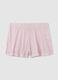 Pink pure viscose shorts regular fit_4