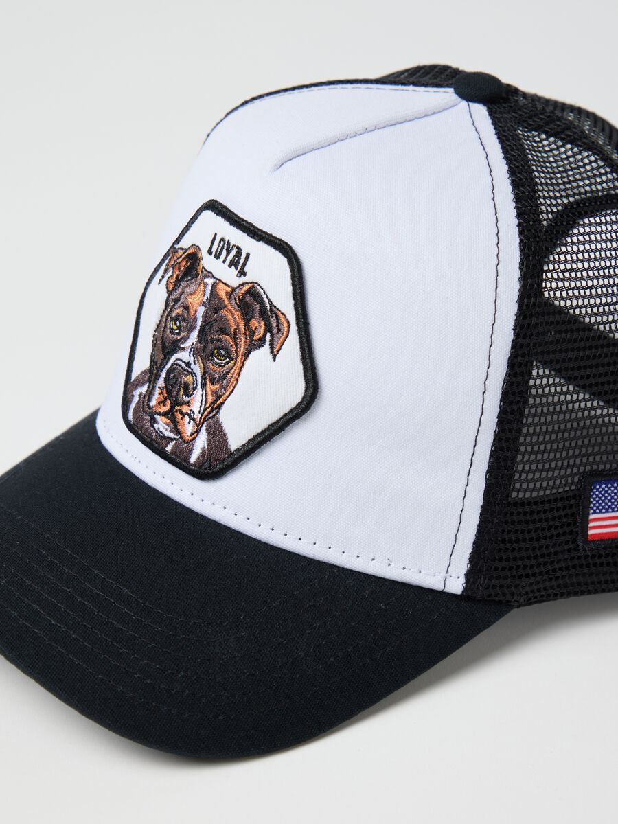 Black and White Pure Cotton Baseball Cap by OVS_1