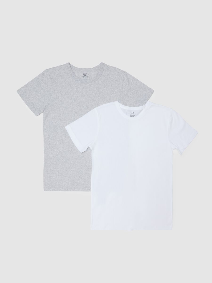 Bipack t-shirt da ragazzo in puro cotone multicolor regular fit_0