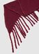 Red poncho with fringes_2