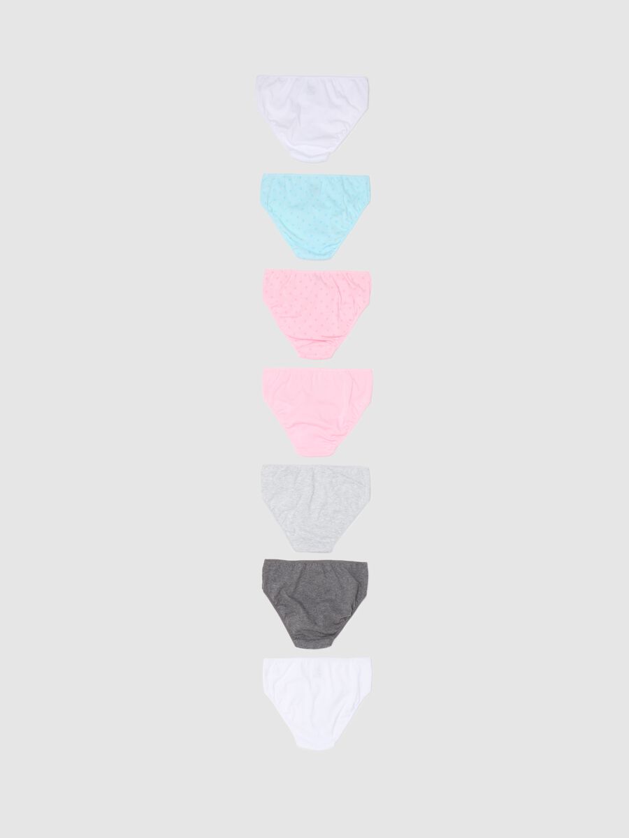 Multipack sette slip in cotone con fiocchetto _1