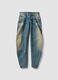 Light blue pure cotton loose-fit jeans_4