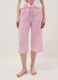 Pink striped pure cotton pyjama shorts - regular fit_1