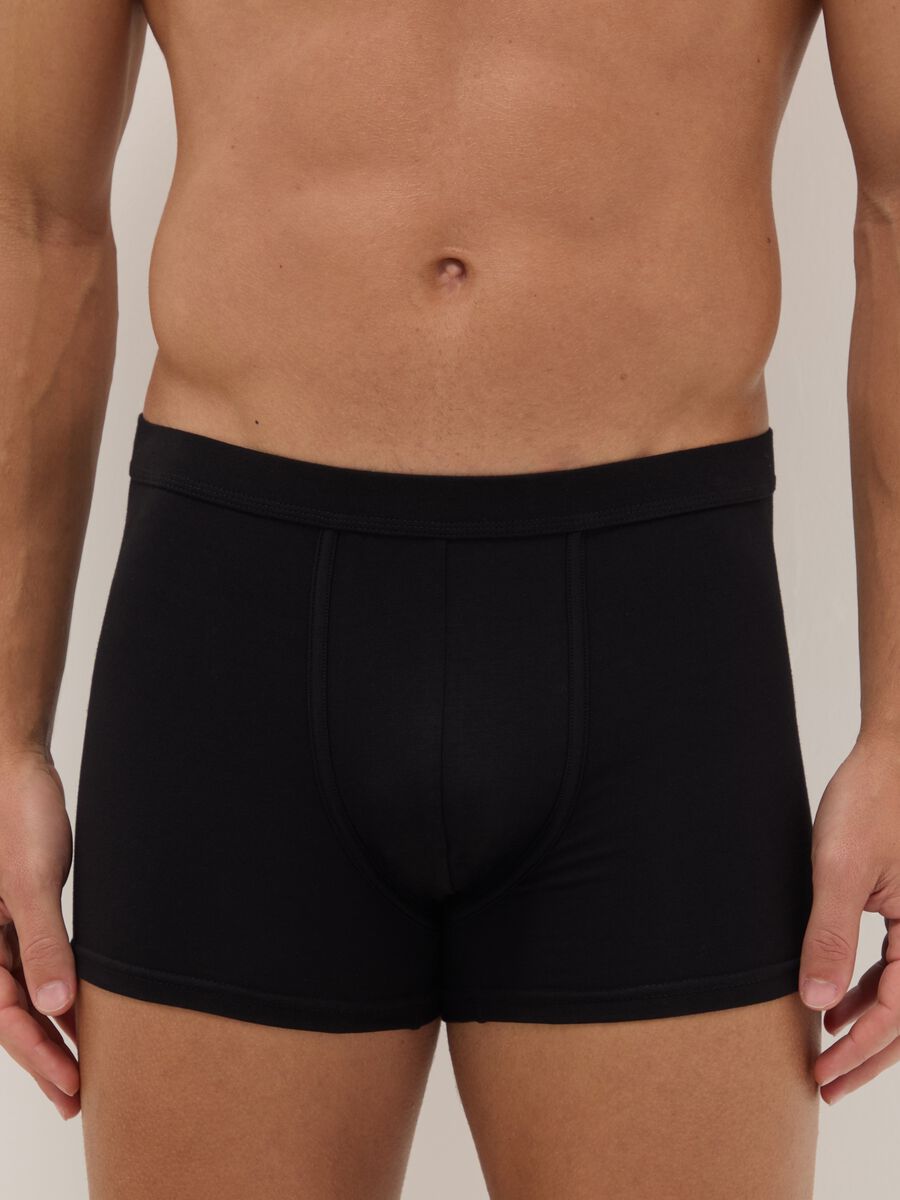 Two-pack black stretch cotton regular fit boxers_1