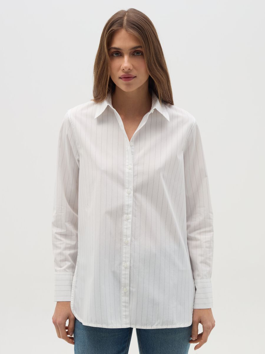 Striped cotton shirt_0