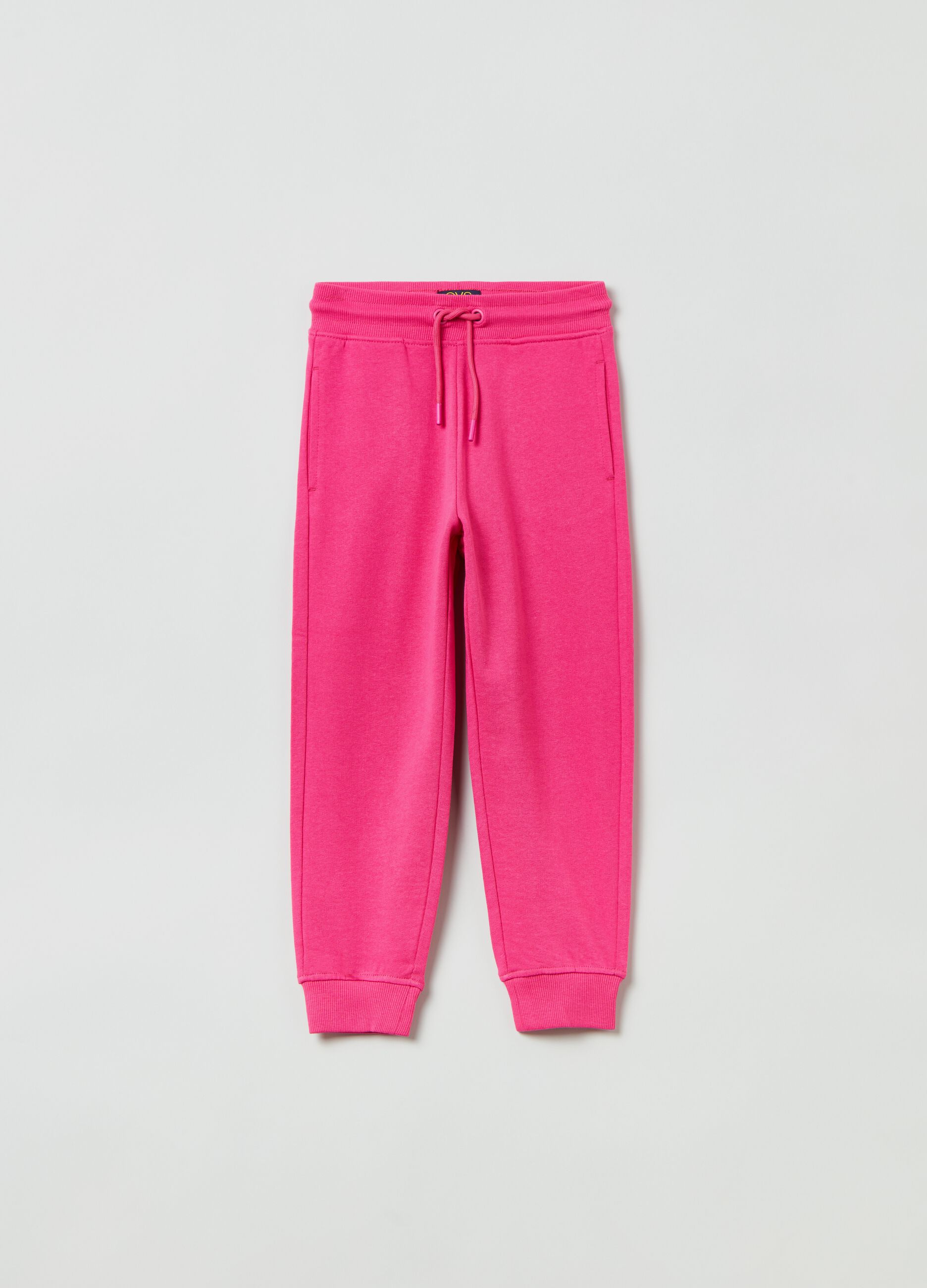 Joggers in felpa con coulisse_0