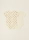 Two-pack of white pure cotton baby bodysuits with teddy bear print_3