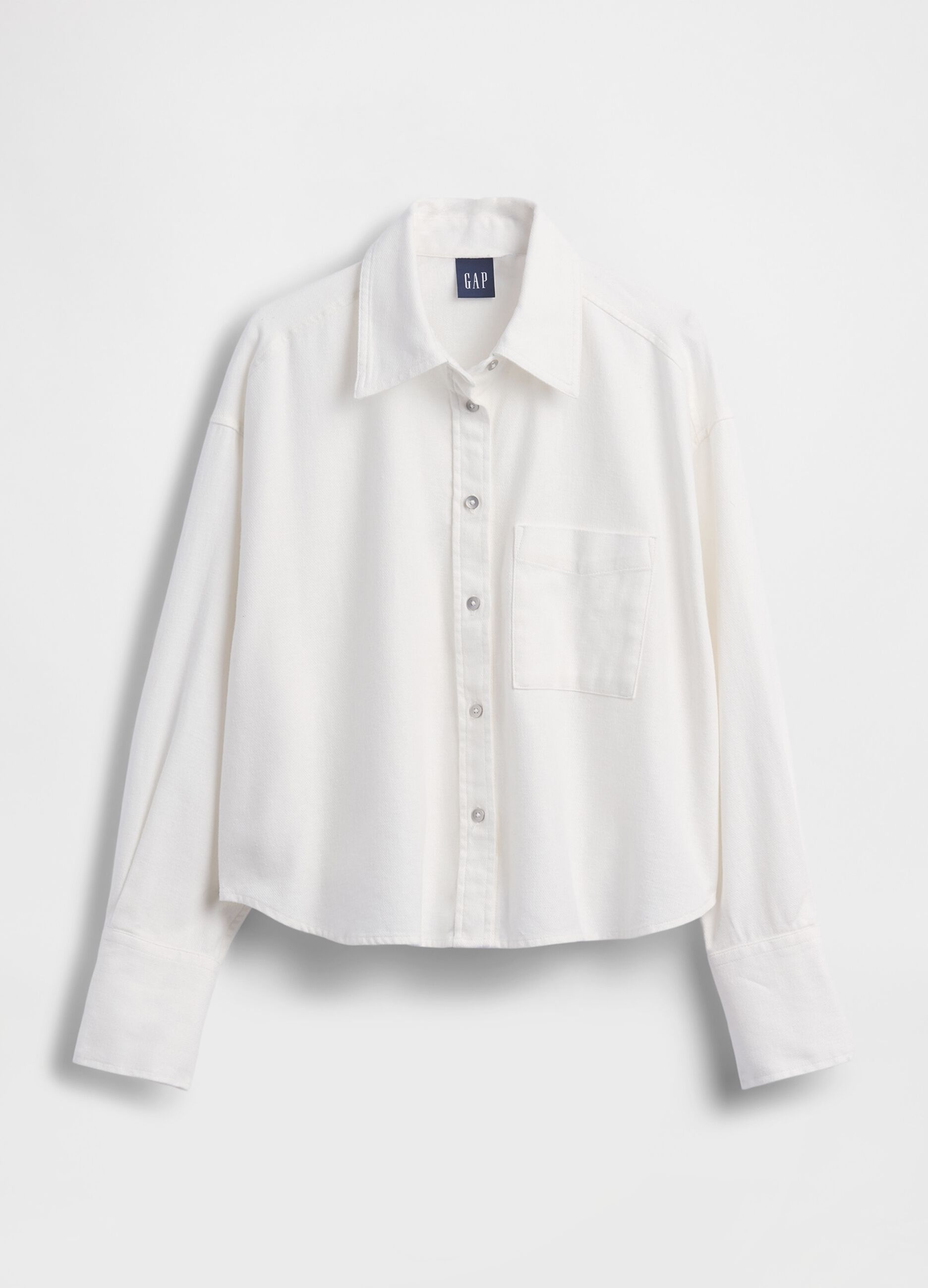Pure cotton shirt with patch pocket