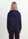 Blue pure organic cotton hooded sweatshirt with star for girls_3