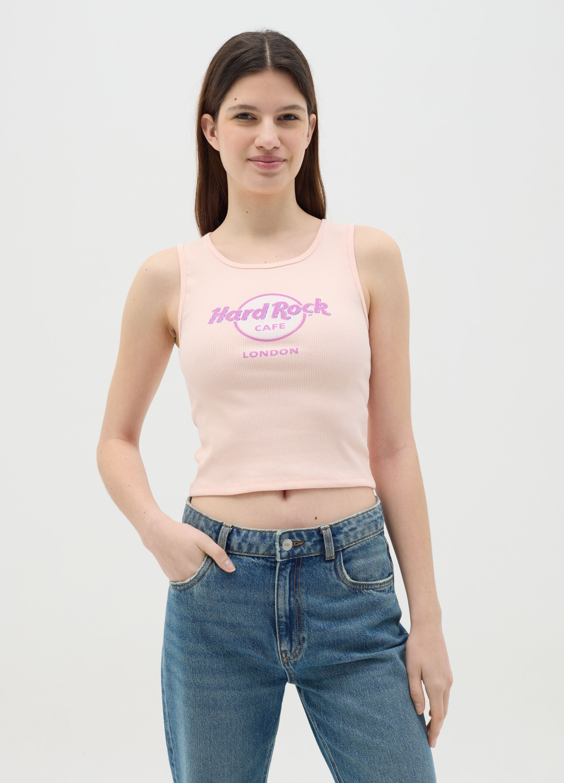 Tank top with Hard Rock Cafè London print