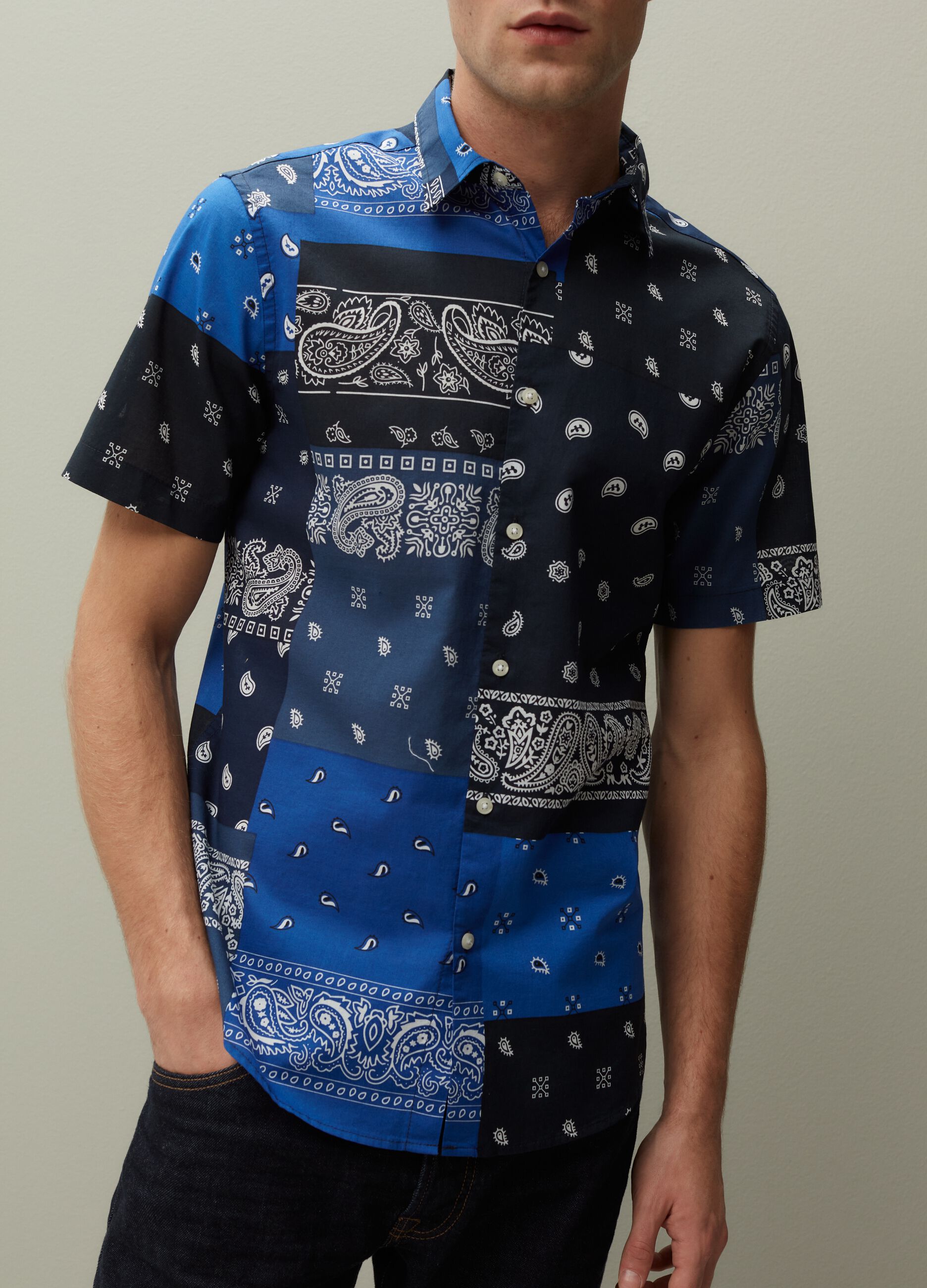 Camicia maniche corte con stampa_3