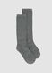 Grey socks in stretch organic cotton_0