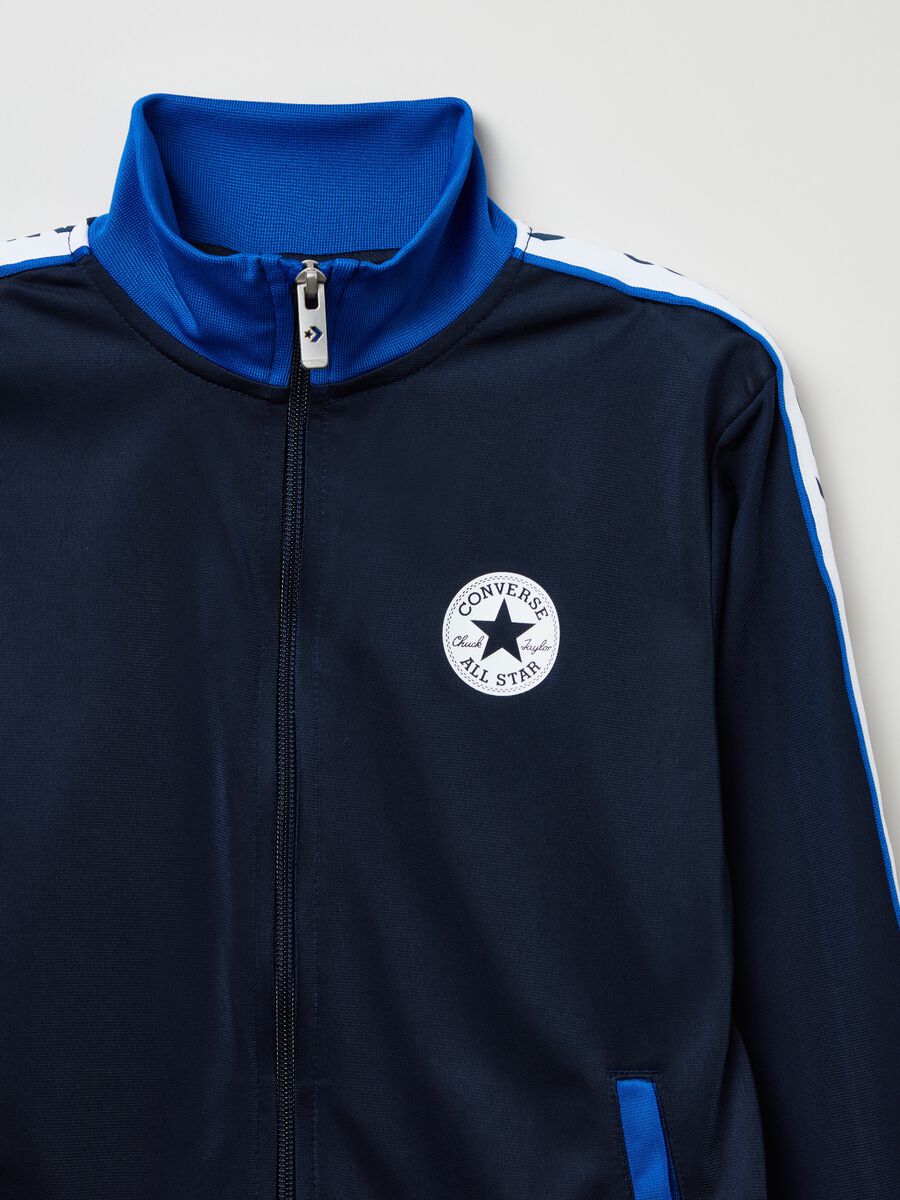 Jogging set con bande a contrasto e logo Chuck Patch_2