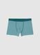 Boys' Stretch Cotton Blue Boxer Shorts_0
