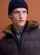 Brown padded puffer jacket with hood and zip, regular fit_2