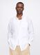 White shirt with long sleeves in linen_0