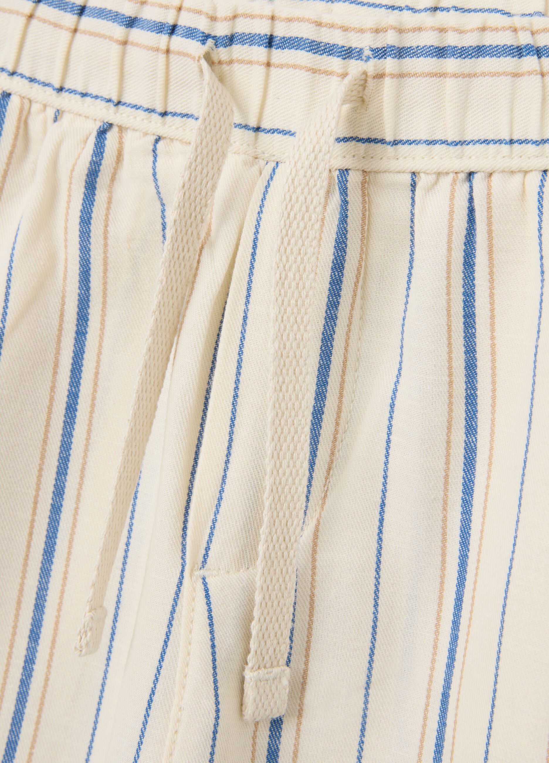 Children's multi-colour cotton blend regular fit shorts with elasticated waist and drawstring